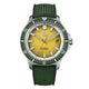Verde/amarelo borracha