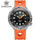 Preto e laranja rubber laranja