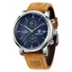 Azul e Prata Pulseira Marrom