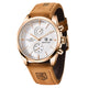 Branco e Dourado Pulseira Marrom